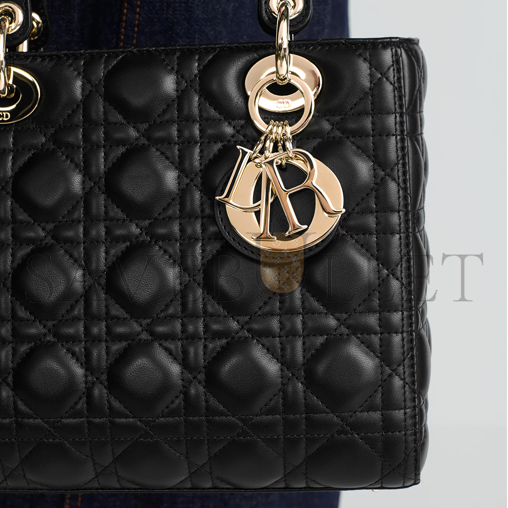 DIOR MEDIUM LADY DIOR BAG M0565ONGE_M900 (23*20*12.7cm)